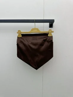 MIU MIU Vests Silk Brown S-M-L C15202609063236
