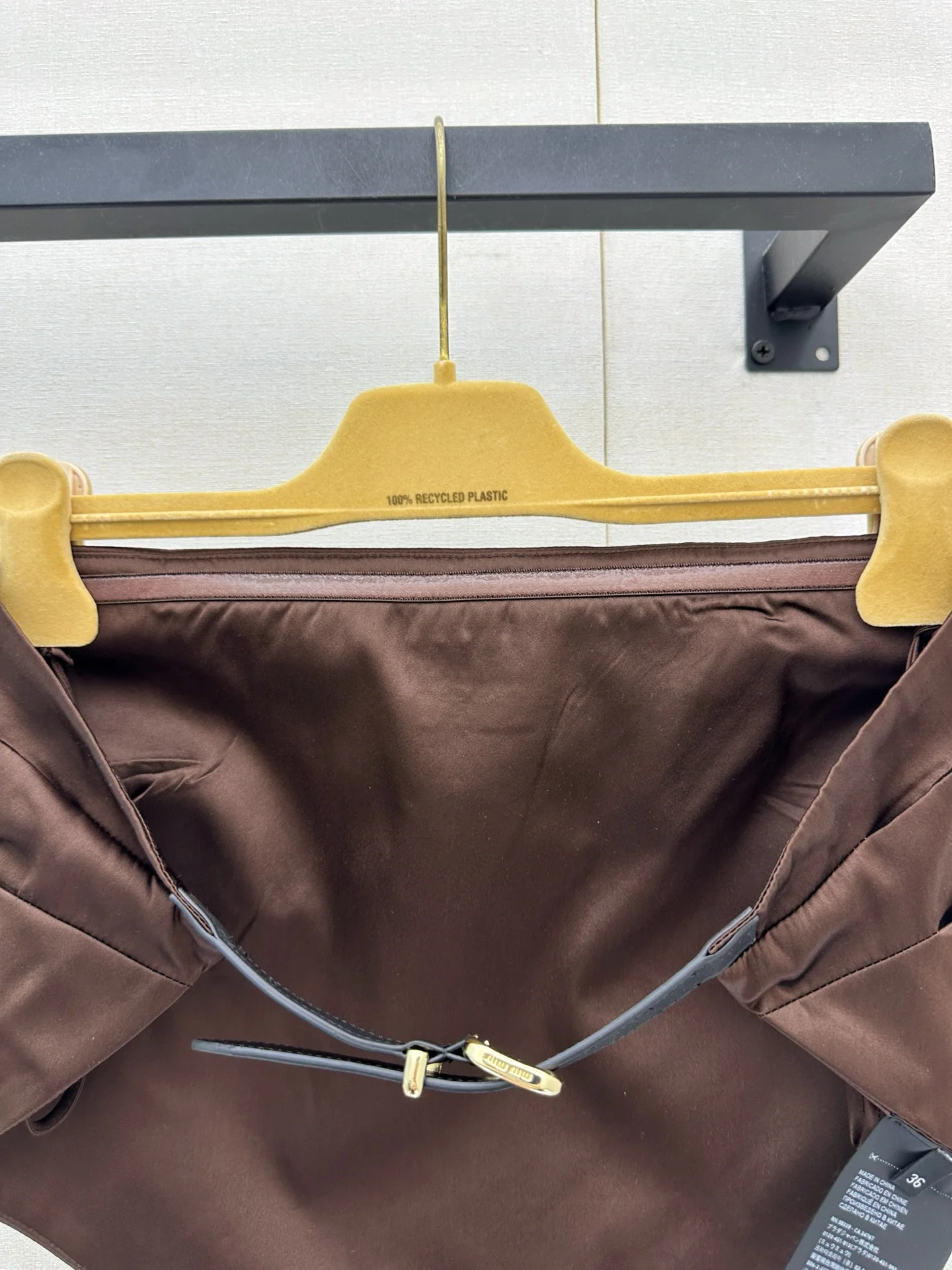 MIU MIU Vests Silk Brown S-M-L C15202609063236 - Image 8