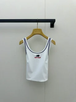 Alternative view of MIU MIU Vests White S-L B05202609063231