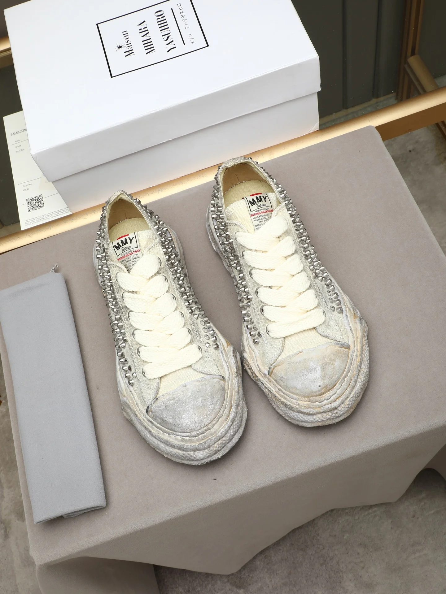 MMY Sneakers Fabric White-Silver EU35-46 C00202609110701 - Image 7