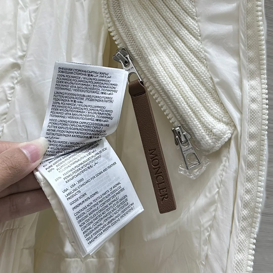 MONCLER Coats Down White S-M-L F80202609061200 - Image 7