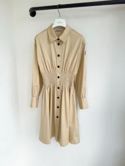 MONCLER Dresses Cotton Beige-Black S_M_L C90202609062856