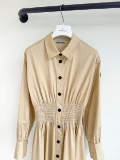Alternative view of MONCLER Dresses Cotton Beige-Black S_M_L C90202609062856