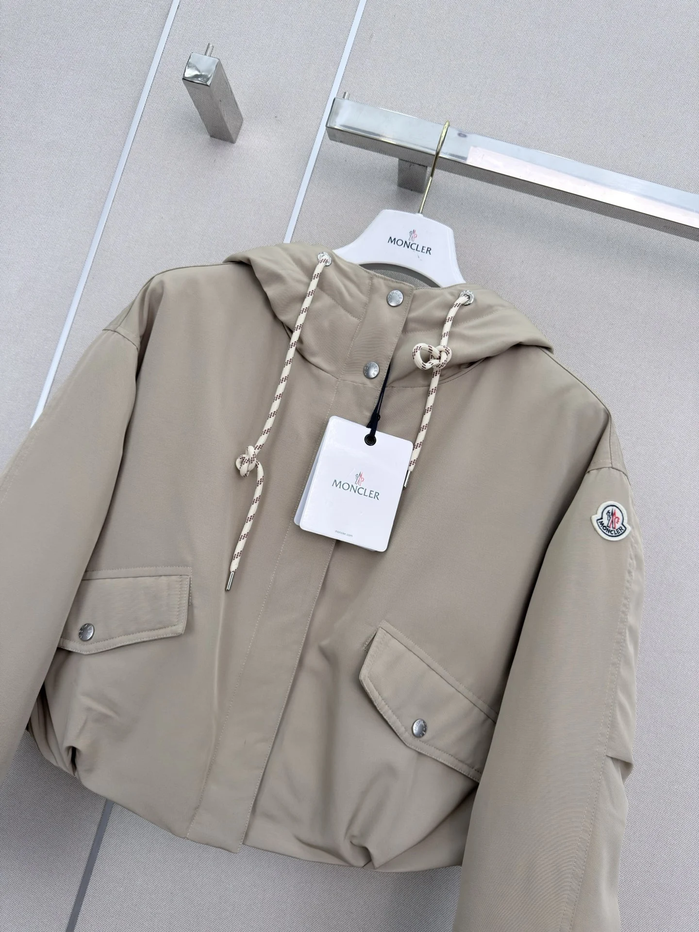 MONCLER Jackets Beige S-L E20202609061951 - Image 2