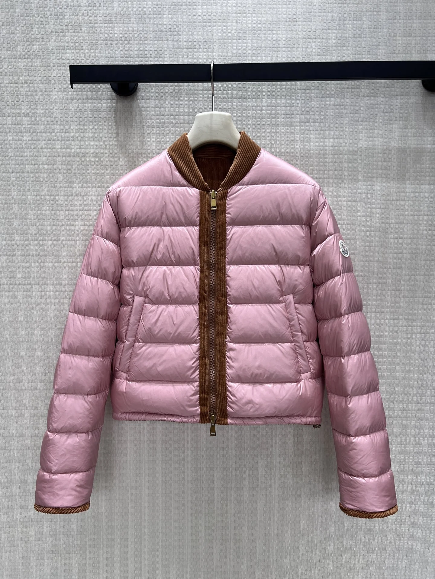 MONCLER Jackets Corduroy Down Brown-Gold S-L E95202609060748 - Image 3