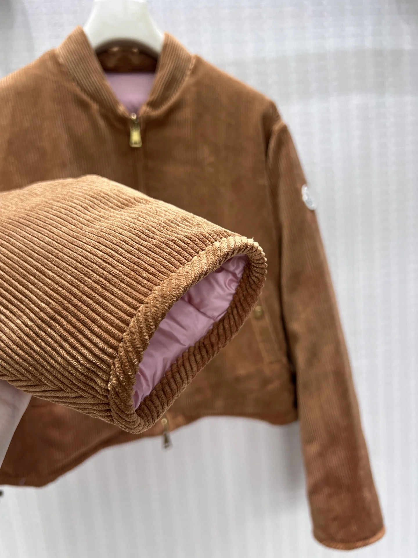 MONCLER Jackets Corduroy Down Brown-Gold S-L E95202609060748 - Image 8