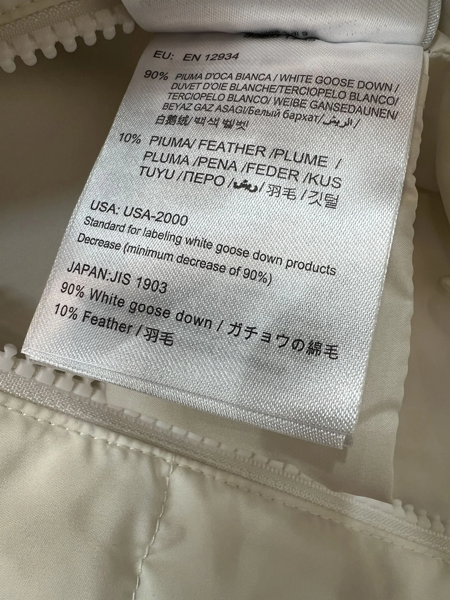 MONCLER Jackets Down White S-M-L E60202609062488 - Image 9
