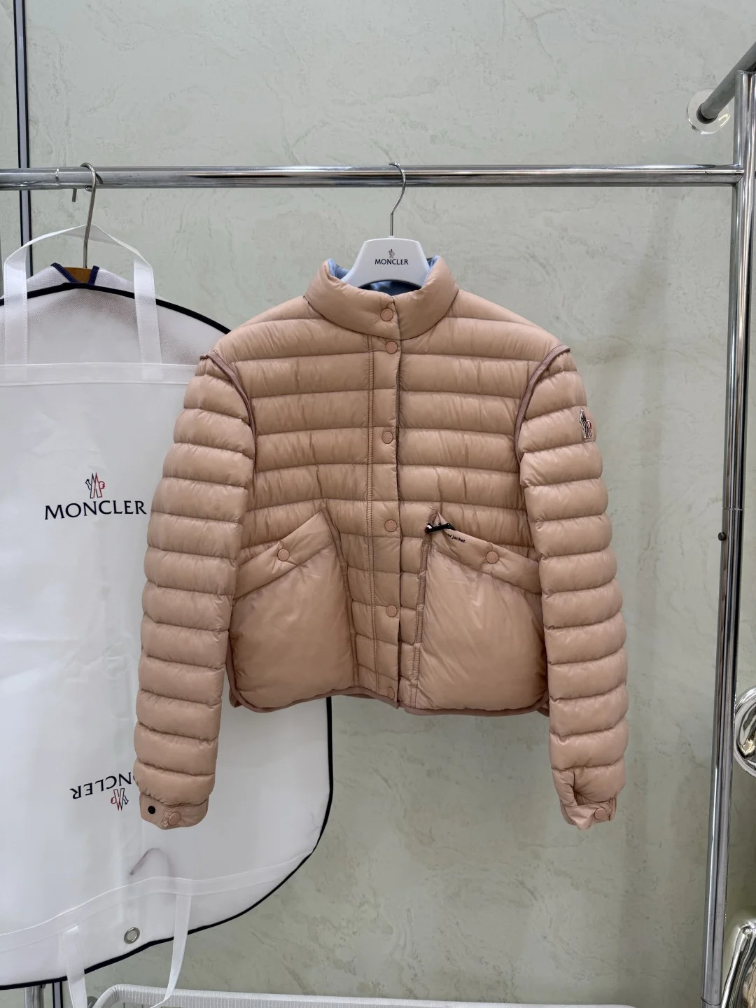 MONCLER Jackets Duck Down Beige S-L E40202609060212