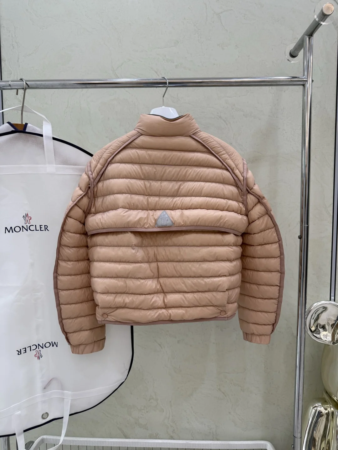 MONCLER Jackets Duck Down Beige S-L E40202609060212 - Image 7