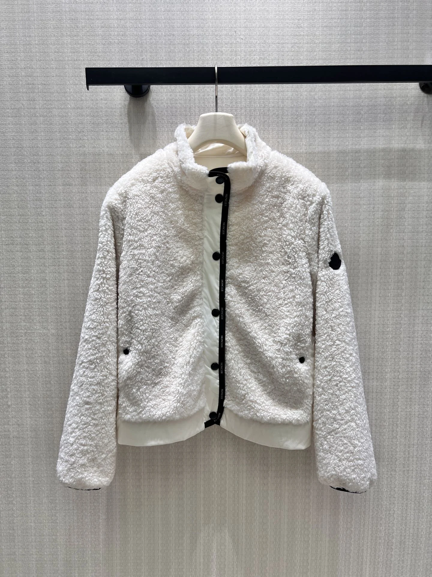 MONCLER Jackets Faux Fur White-Black S_M_L C35202609061828