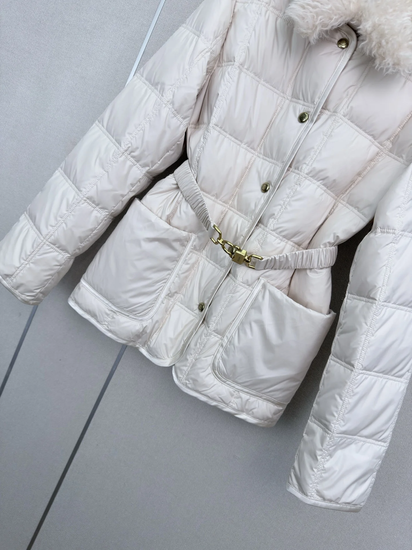MONCLER Jackets Goose Down Cream-Gold S-L E50202609061070 - Image 6