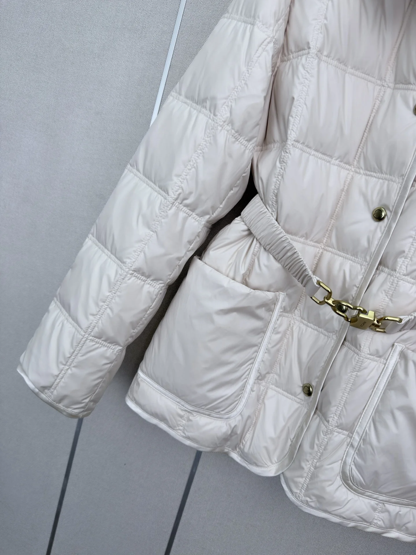 MONCLER Jackets Goose Down Cream-Gold S-L E50202609061070 - Image 8