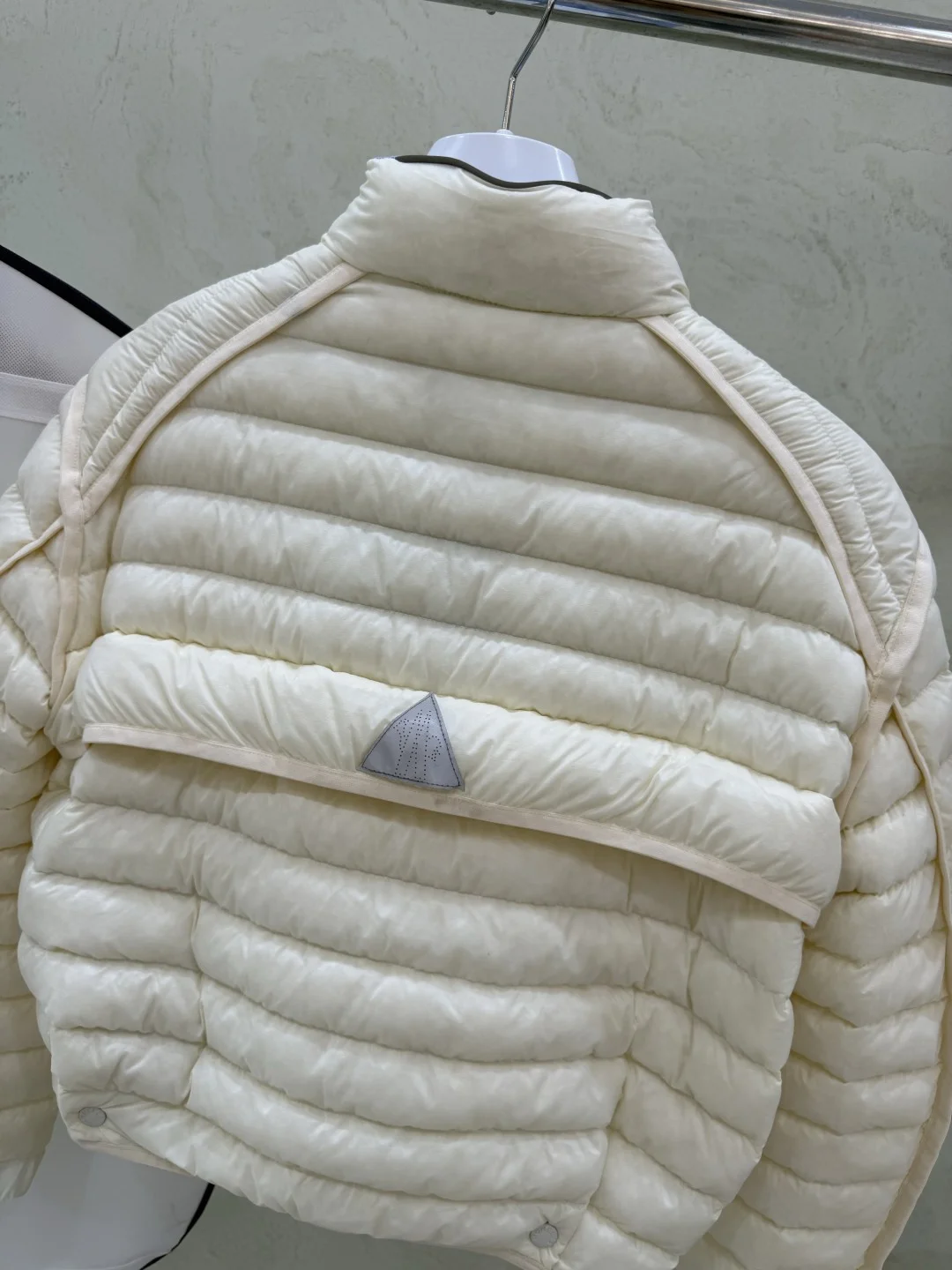 MONCLER Jackets White Duck Down Cream-Blue S-L E40202609060213 - Image 8