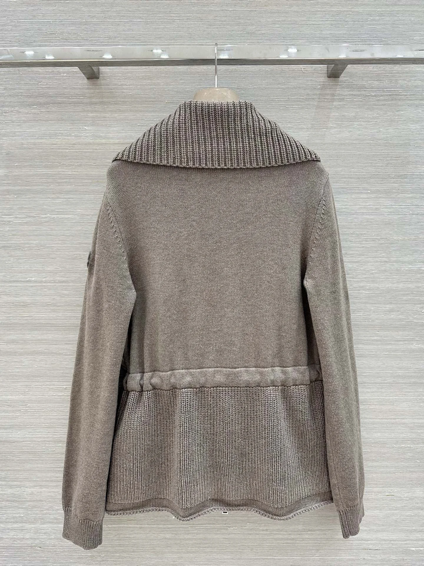 MONCLER Jackets Wool and Down Gray-Beige S E60202609062057 - Image 9