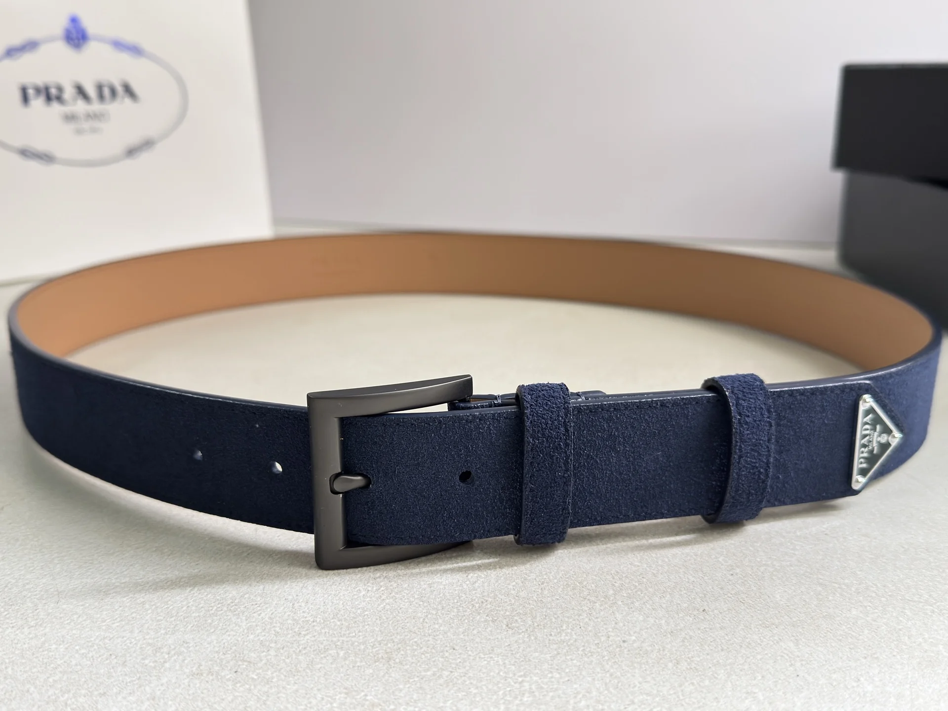 PRADA Belts Blue-Brown A80202609070455