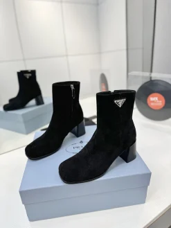 Alternative view of PRADA Booties Calf Leather Black EU35-41 C60202609110634