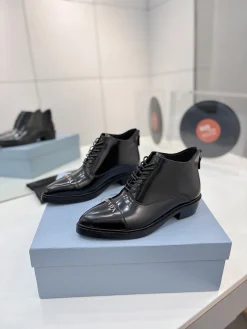 Alternative view of PRADA Booties Calf Leather Black-Silver EU35-41 B90202609110639