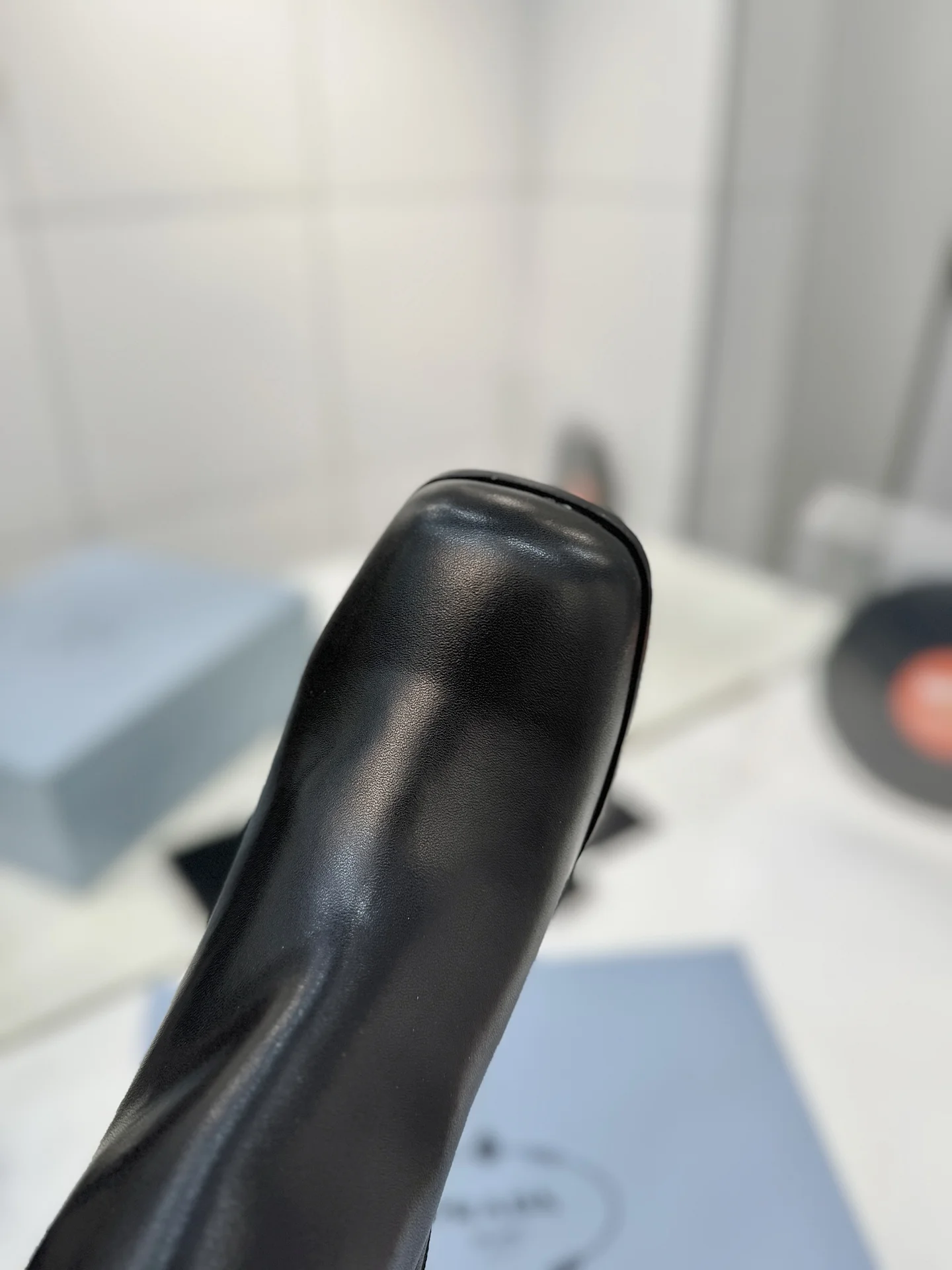PRADA Booties Leather Black EU35-41 C60202609110637 - Image 4
