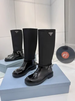 Alternative view of PRADA Boots Calf Leather Black-Silver EU35-41 D10202609110627