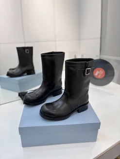Alternative view of PRADA Boots Calf Leather Canvas Black EU35-41 C40202609110644
