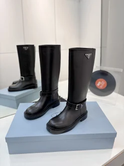 Alternative view of PRADA Boots Calfskin Leather Black EU35-41 D10202609110626