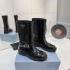 PRADA Boots Cow Leather Black EU35-41 C50202609110630