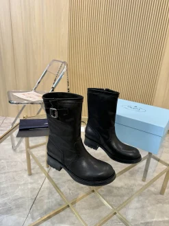 PRADA Boots Leather Black EU35-41 C10202609110897