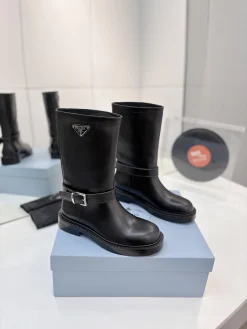PRADA Boots Leather Black-Silver EU35-41 C50202609110629