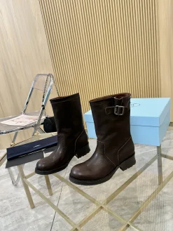 Alternative view of PRADA Boots Leather Brown EU35-41 C10202609110896