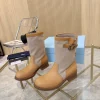 PRADA Boots Nubuck Leather Tan-Khaki EU35-40 B90202609110891