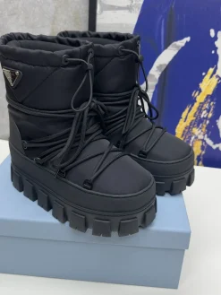PRADA Boots Nylon Black EU35-40 C20202609110246