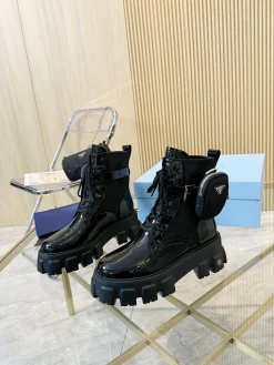 Alternative view of PRADA Boots Patent Calf Leather Black EU35-41 C00202609112032