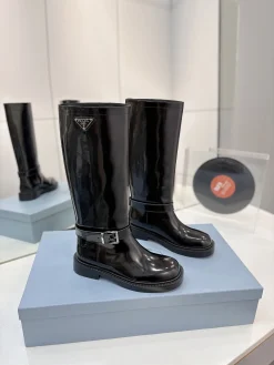 PRADA Boots Patent Calfskin Black EU35-41 D10202609110628