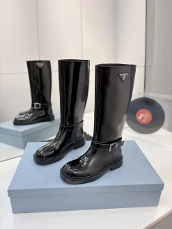 Alternative view of PRADA Boots Patent Calfskin Black EU35-41 D10202609110628