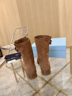 Alternative view of PRADA Boots Suede Brown EU35-40 B90202609110892