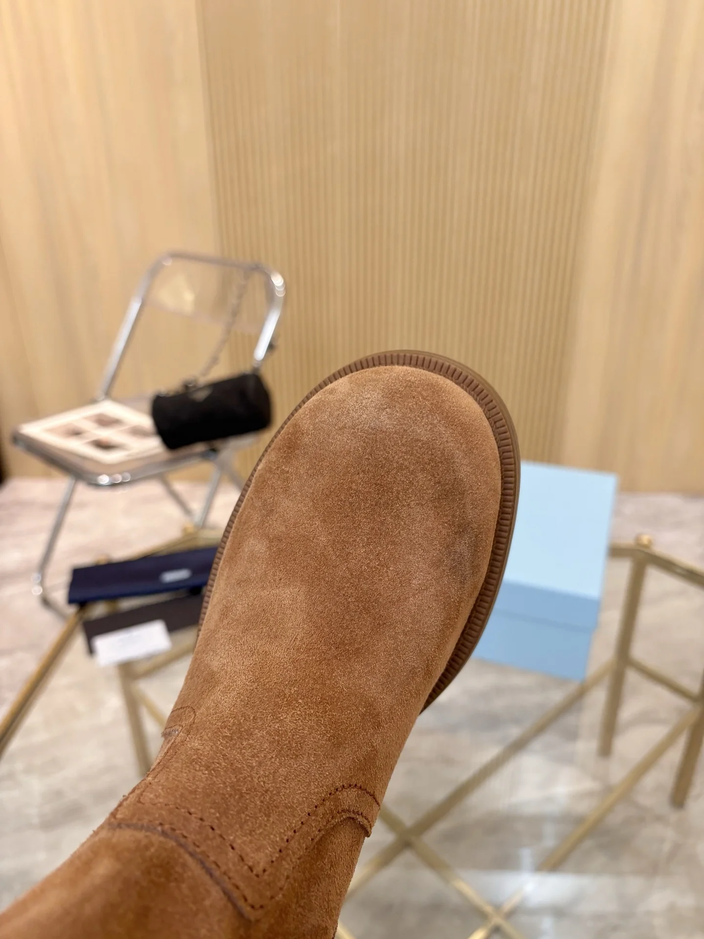 PRADA Boots Suede Brown EU35-40 B90202609110892 - Image 8