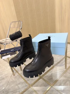 PRADA Boots Suede Leather Black EU35-41 B90202609110889