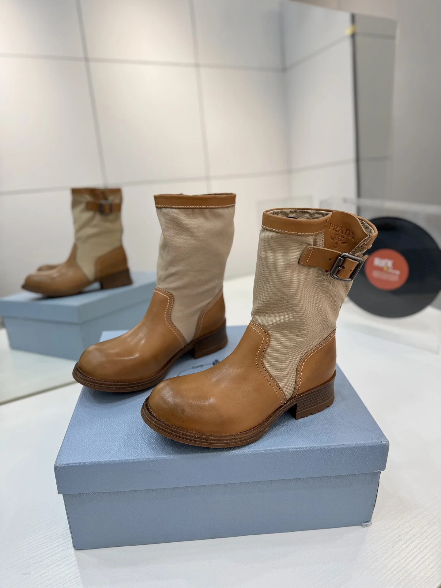 PRADA Boots Tan-Brown C40202609110653 - Image 2