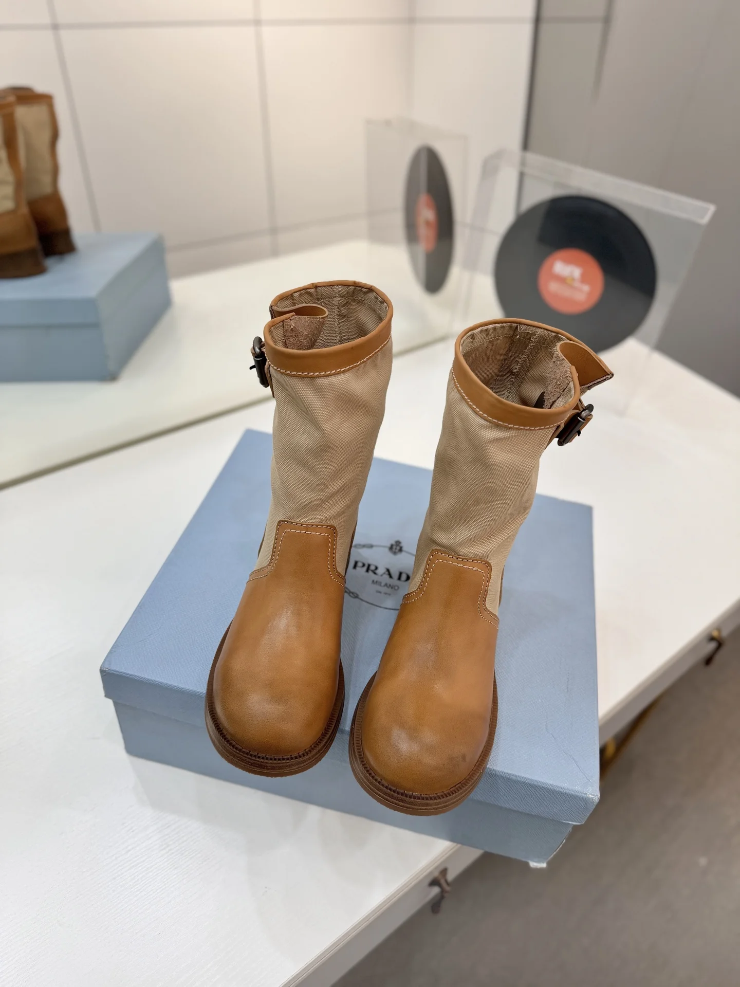PRADA Boots Tan-Brown C40202609110653 - Image 3
