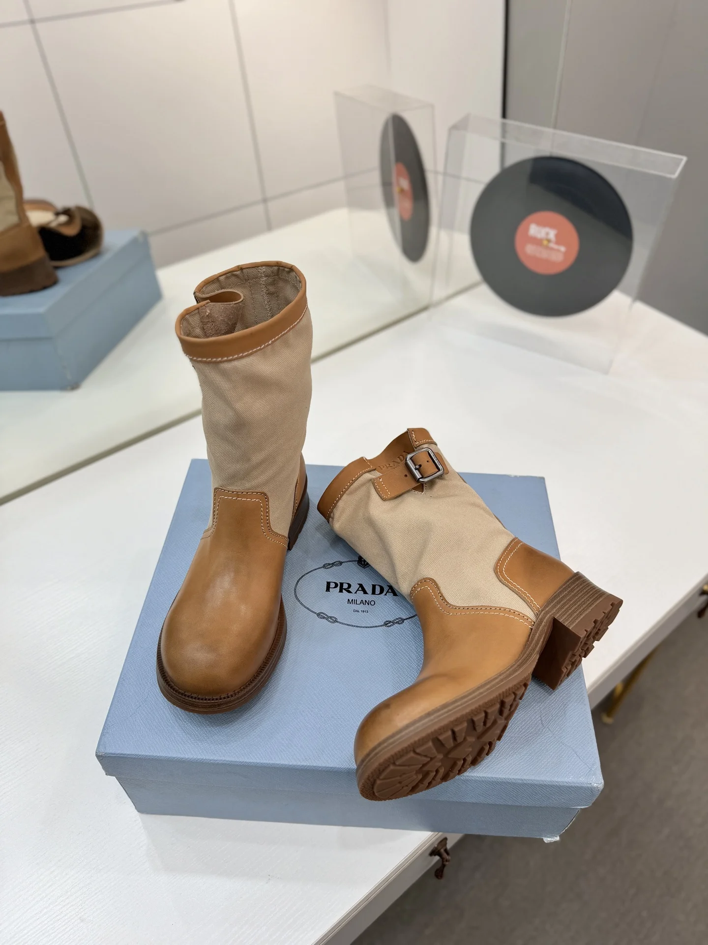 PRADA Boots Tan-Brown C40202609110653 - Image 8