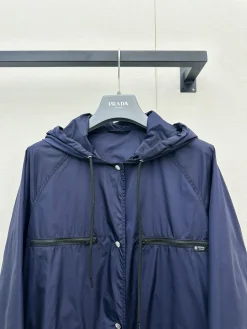 Alternative view of PRADA Coats Blue S-L D15202609061373
