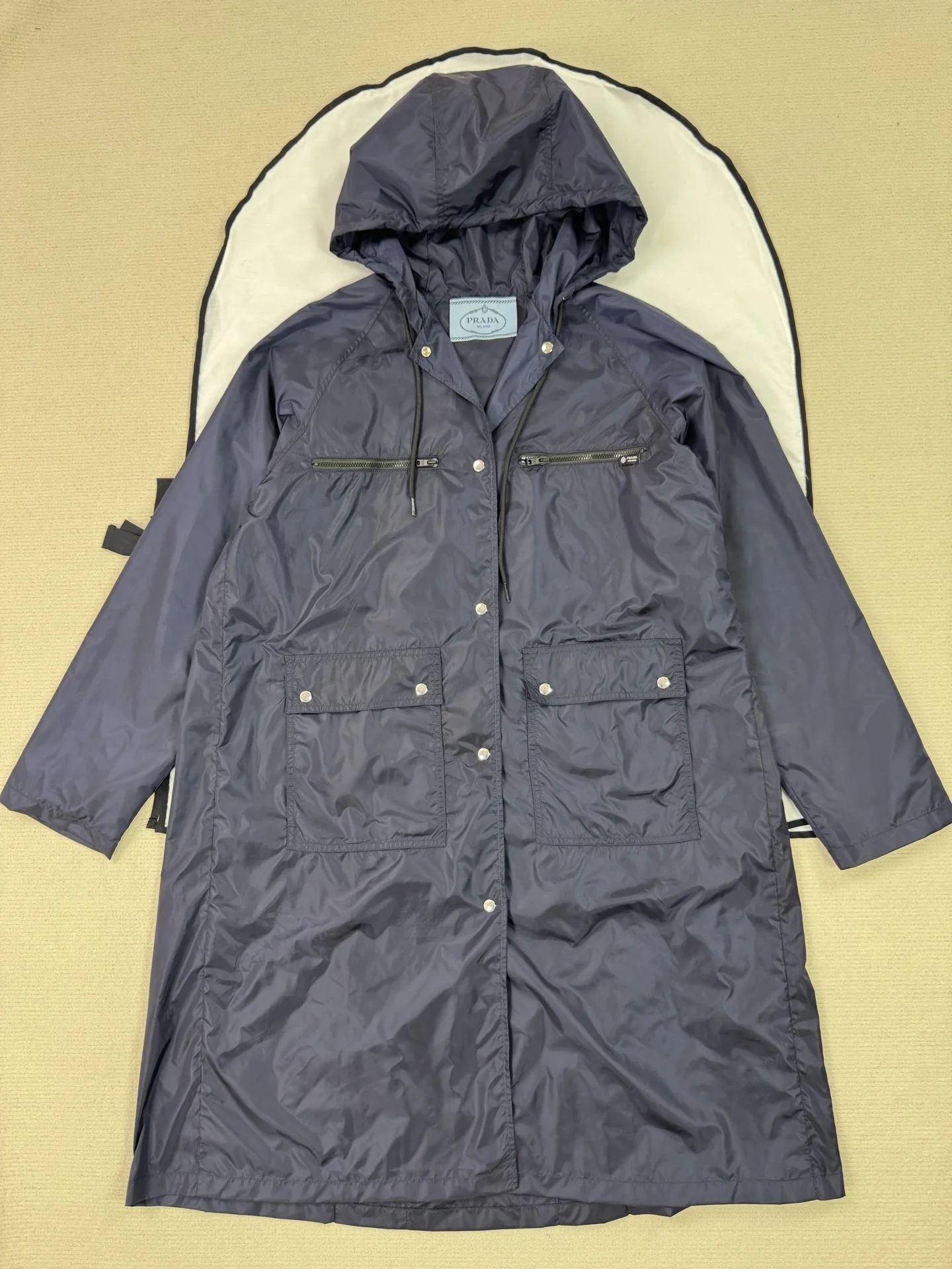 PRADA Coats Navy Blue S-L D25202609060214