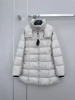 PRADA Coats White-Black S-L F40202609061073