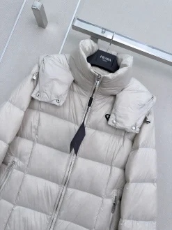 Alternative view of PRADA Coats White-Black S-L F40202609061073