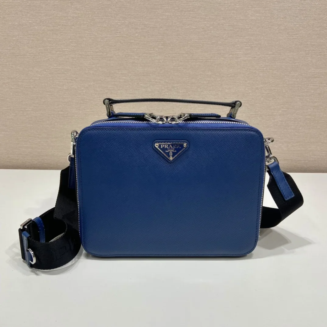 PRADA Crossbody Bags Blue-Black 22X16X6CM D80202609090427 - Image 2
