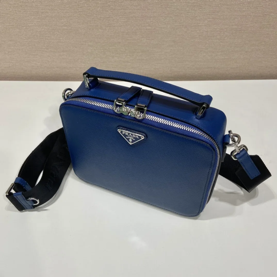 PRADA Crossbody Bags Blue-Black 22X16X6CM D80202609090427 - Image 3
