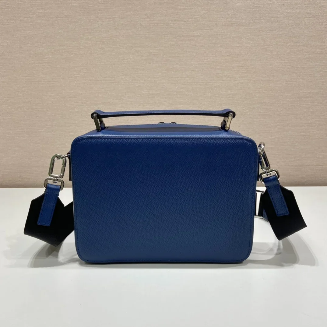 PRADA Crossbody Bags Blue-Black 22X16X6CM D80202609090427 - Image 5