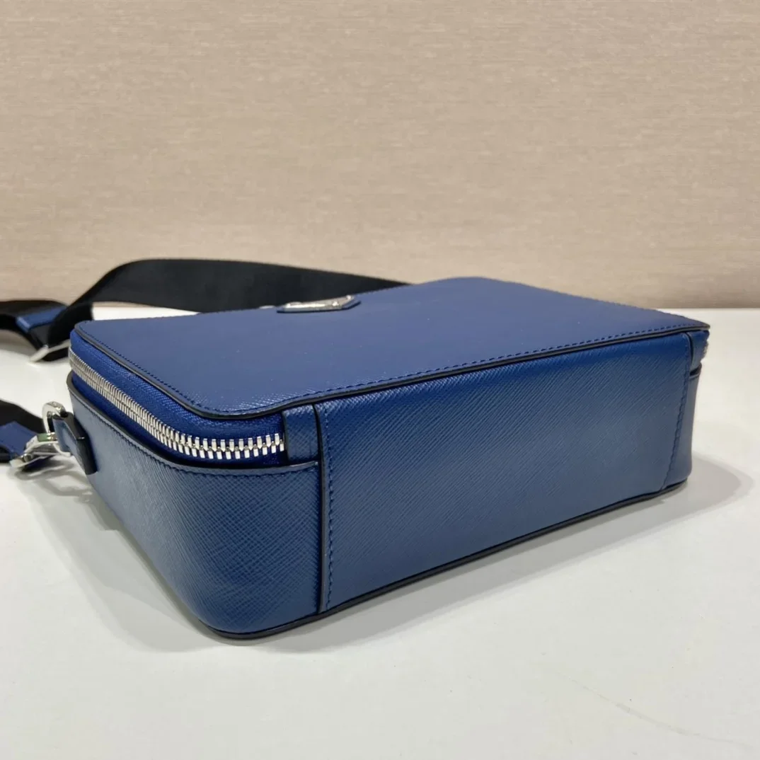 PRADA Crossbody Bags Blue-Black 22X16X6CM D80202609090427 - Image 7