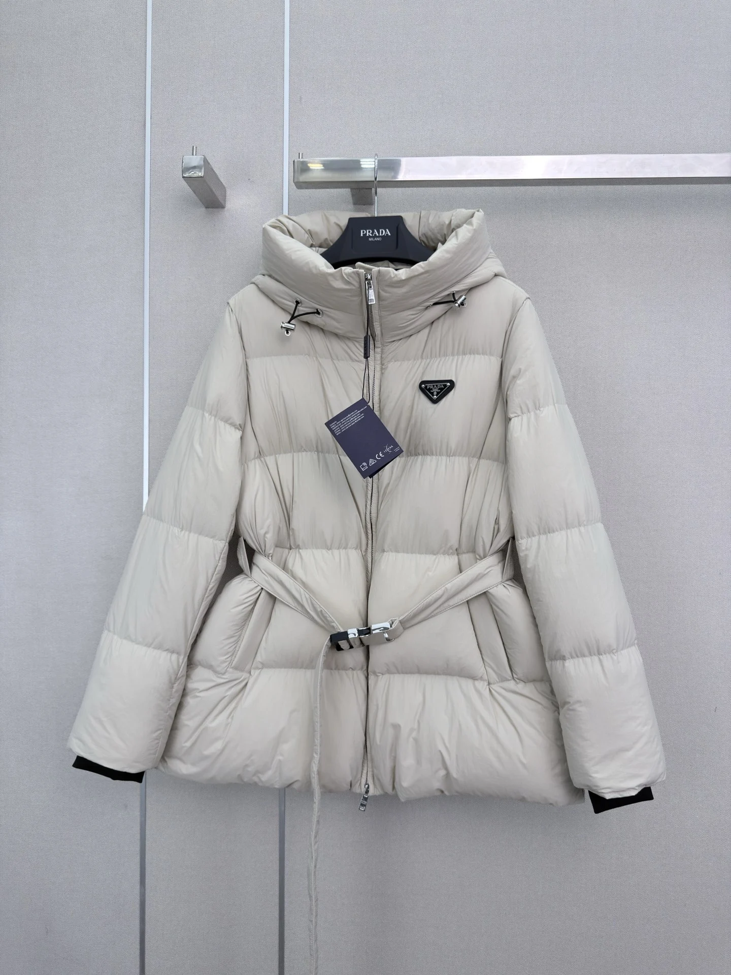 PRADA Jackets Beige-Black S-L E90202609061083