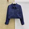 PRADA Jackets Blue-Silver S-L B95202609063313